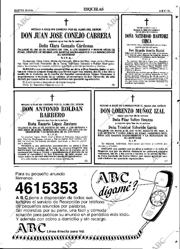 ABC SEVILLA 23-08-1994 página 83