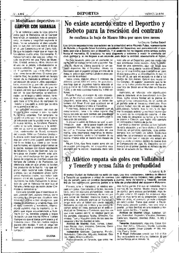 ABC MADRID 26-08-1994 página 72