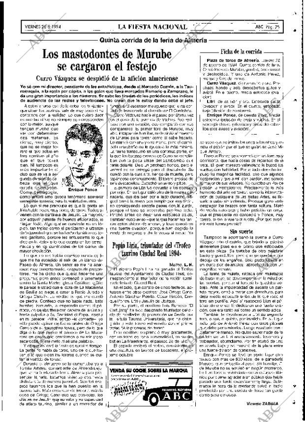 ABC MADRID 26-08-1994 página 75