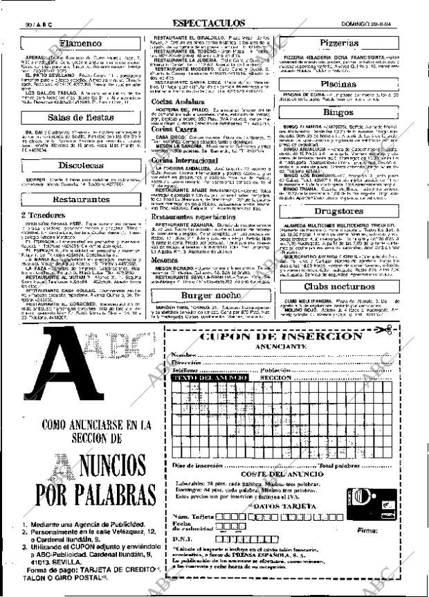 ABC SEVILLA 28-08-1994 página 90