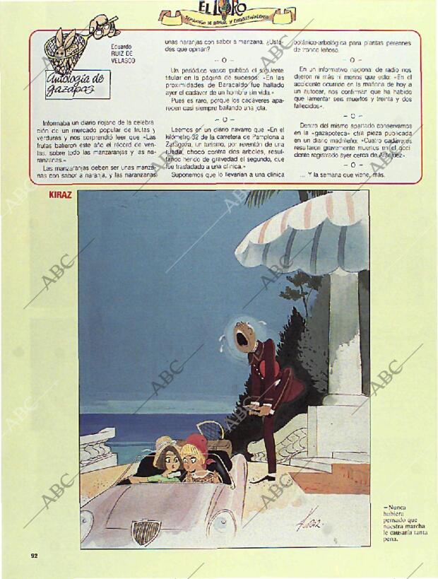 BLANCO Y NEGRO MADRID 28-08-1994 página 92