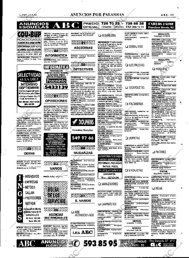 ABC MADRID 29-08-1994 página 105