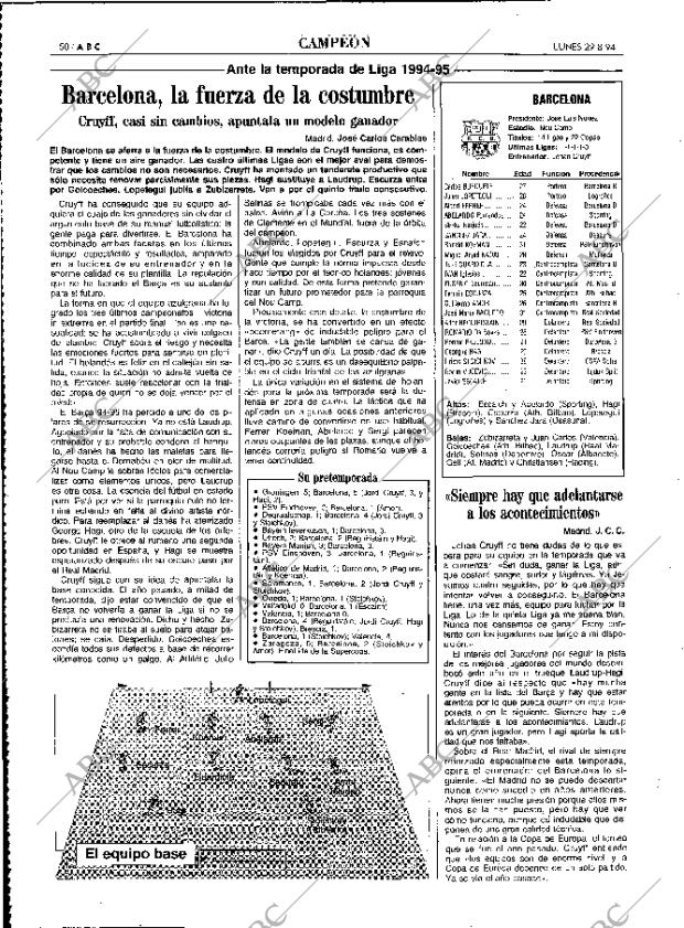 ABC MADRID 29-08-1994 página 50