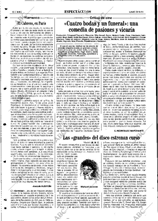 ABC MADRID 29-08-1994 página 90