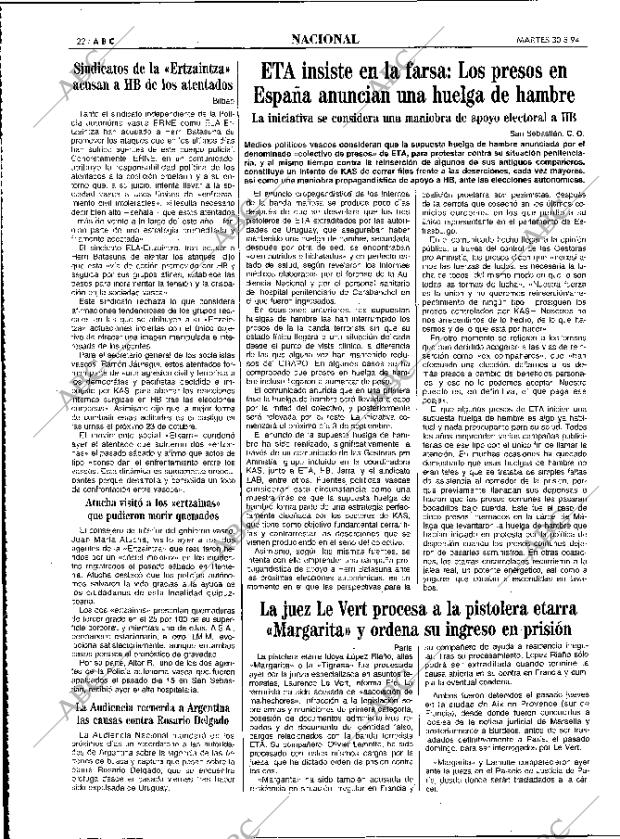 ABC MADRID 30-08-1994 página 22