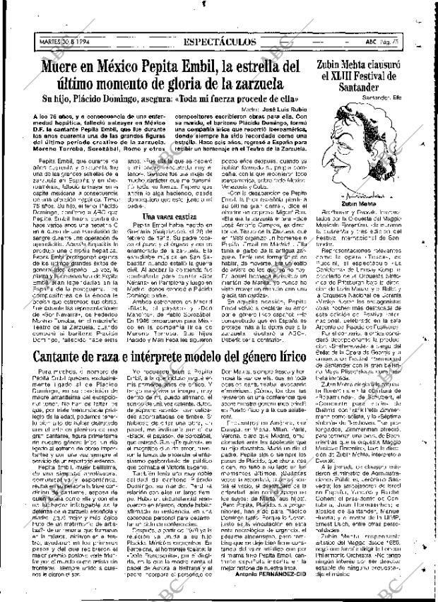 ABC MADRID 30-08-1994 página 75