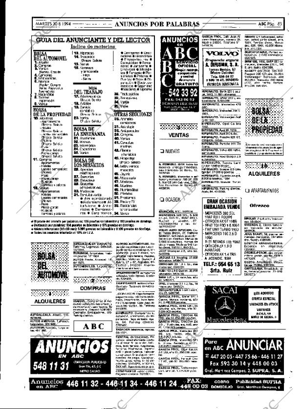 ABC MADRID 30-08-1994 página 85