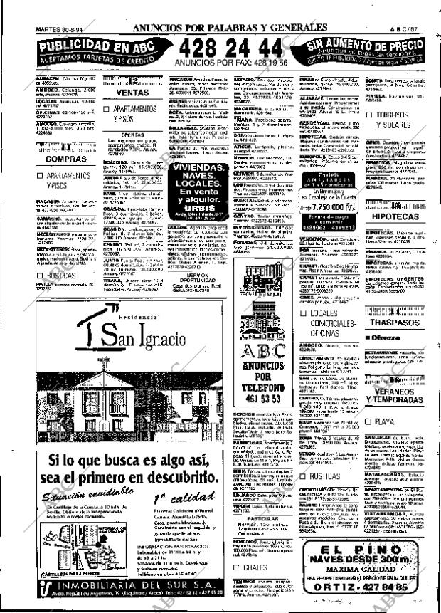 ABC SEVILLA 30-08-1994 página 87