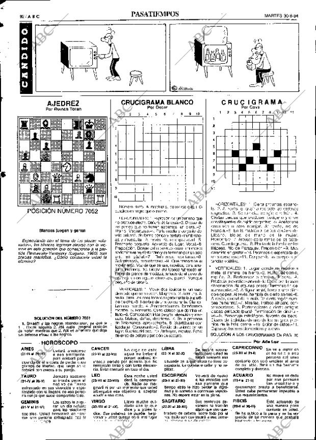 ABC SEVILLA 30-08-1994 página 92