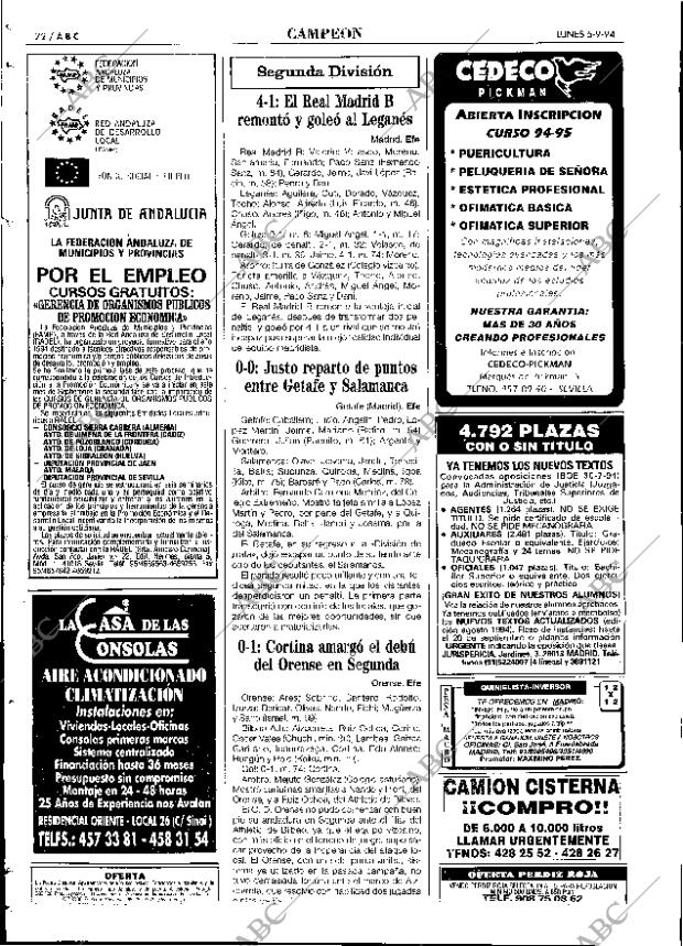ABC SEVILLA 05-09-1994 página 72
