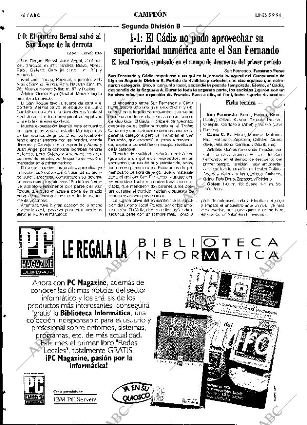 ABC SEVILLA 05-09-1994 página 76