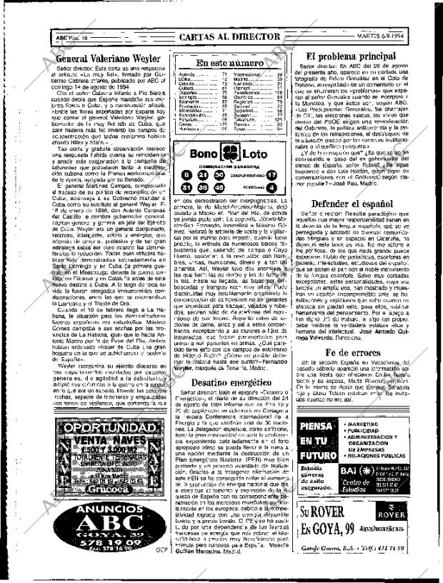 ABC MADRID 06-09-1994 página 16