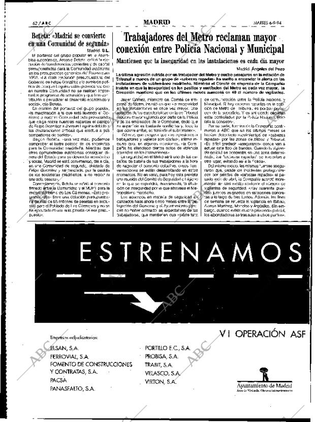 ABC MADRID 06-09-1994 página 62