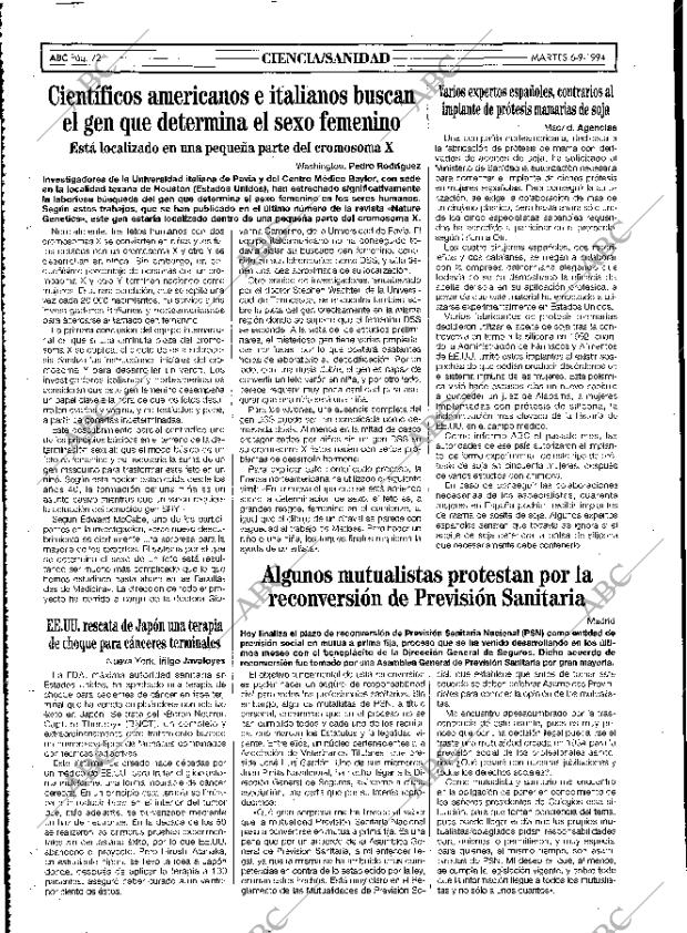 ABC MADRID 06-09-1994 página 72