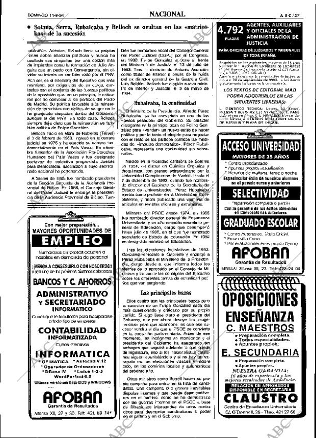 ABC SEVILLA 11-09-1994 página 27