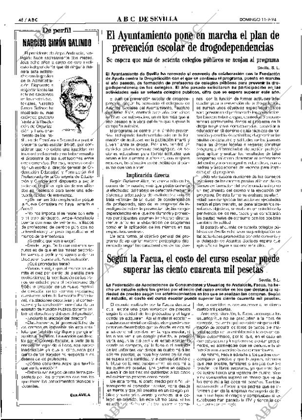 ABC SEVILLA 11-09-1994 página 48