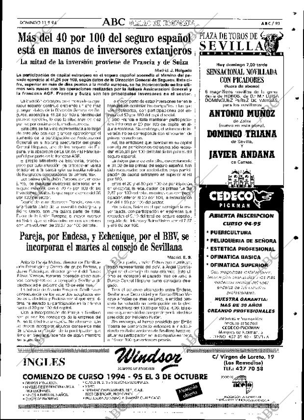 ABC SEVILLA 11-09-1994 página 93