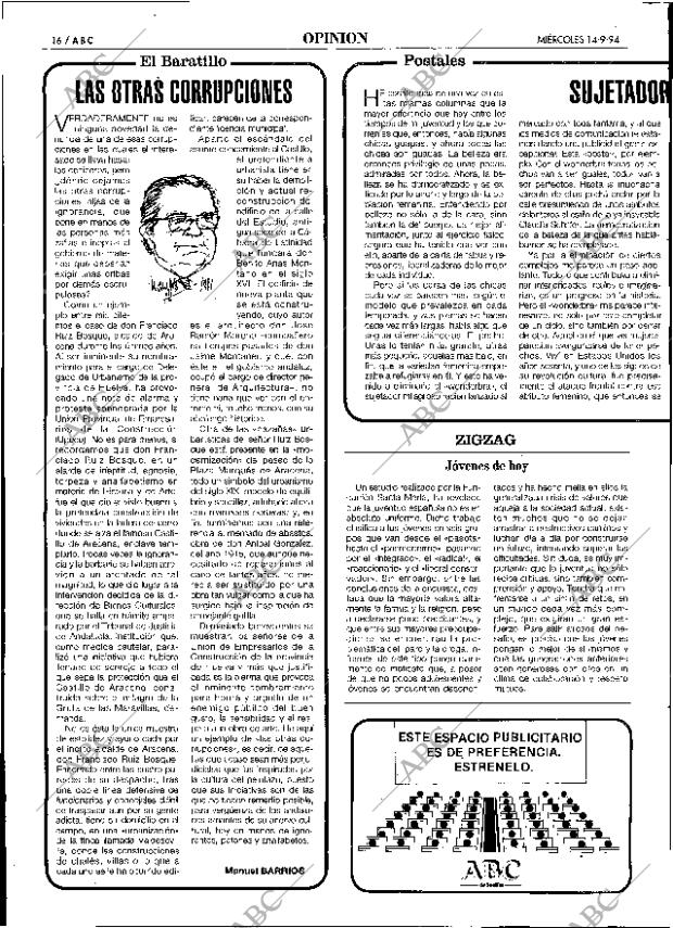 ABC SEVILLA 14-09-1994 página 16