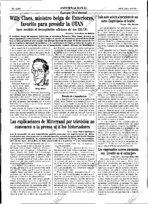 ABC SEVILLA 14-09-1994 página 28