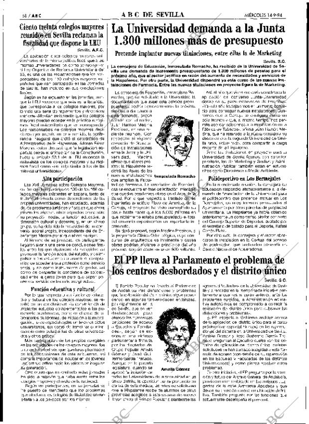 ABC SEVILLA 14-09-1994 página 58