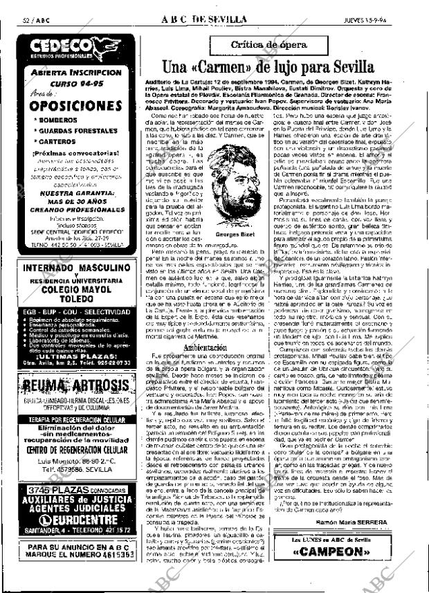 ABC SEVILLA 15-09-1994 página 52