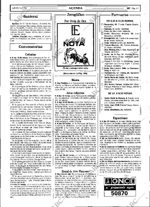 ABC SEVILLA 15-09-1994 página 61