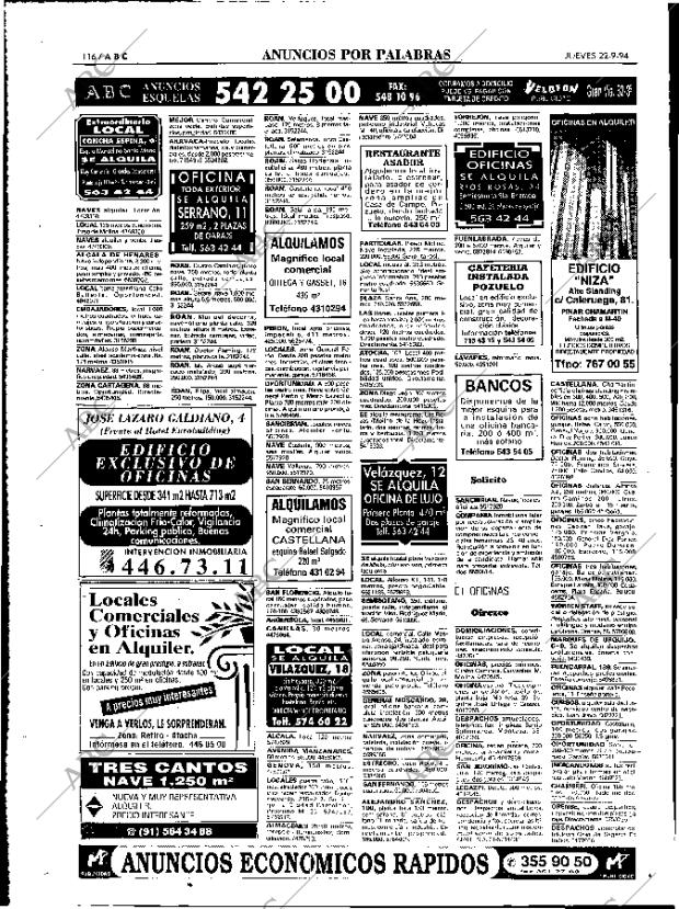 ABC MADRID 22-09-1994 página 116