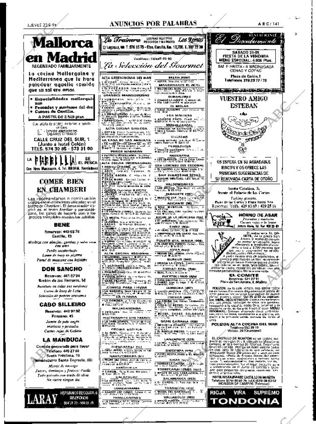 ABC MADRID 22-09-1994 página 141