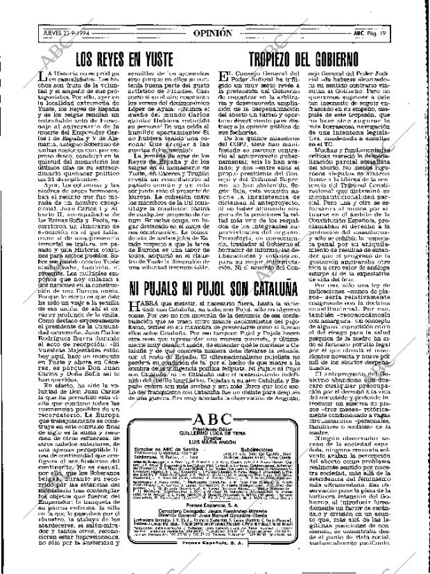 ABC MADRID 22-09-1994 página 19