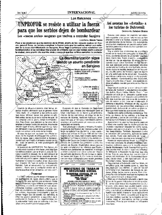 ABC MADRID 22-09-1994 página 34