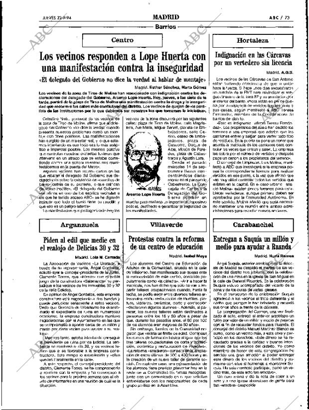 ABC MADRID 22-09-1994 página 73