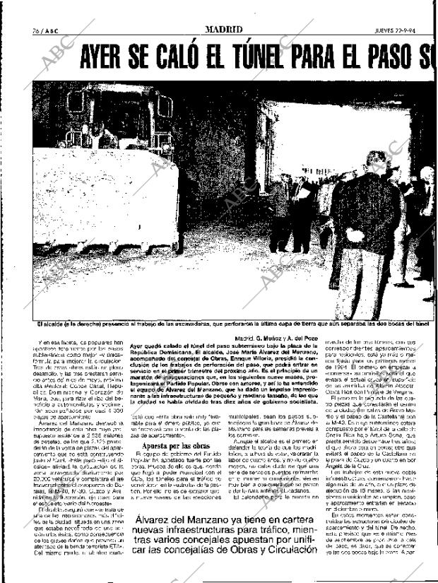 ABC MADRID 22-09-1994 página 76