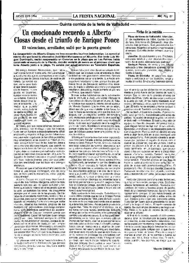 ABC MADRID 22-09-1994 página 87