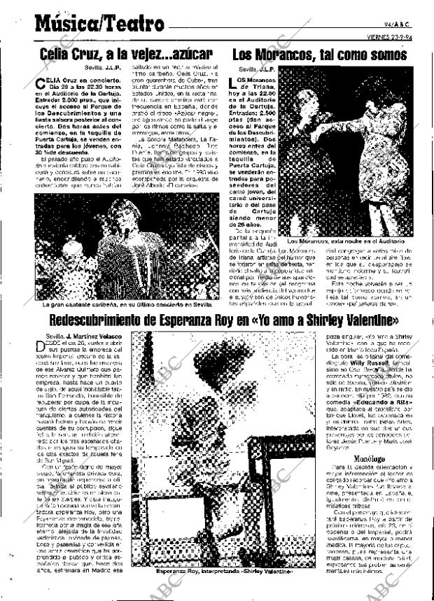 ABC SEVILLA 23-09-1994 página 94