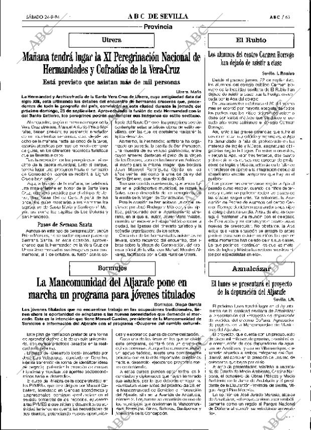 ABC SEVILLA 24-09-1994 página 63