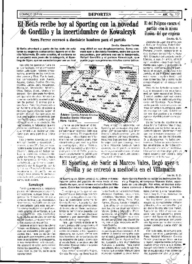ABC SEVILLA 25-09-1994 página 107