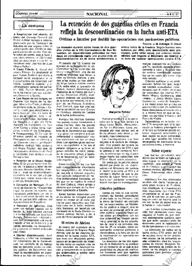 ABC SEVILLA 25-09-1994 página 27