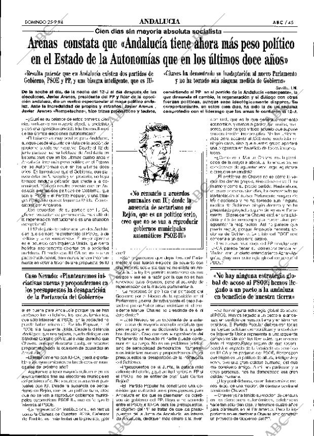 ABC SEVILLA 25-09-1994 página 45