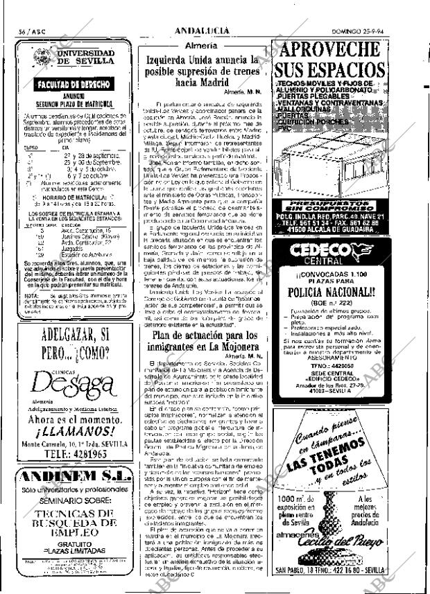 ABC SEVILLA 25-09-1994 página 56