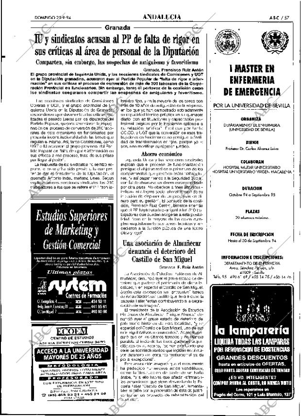 ABC SEVILLA 25-09-1994 página 57
