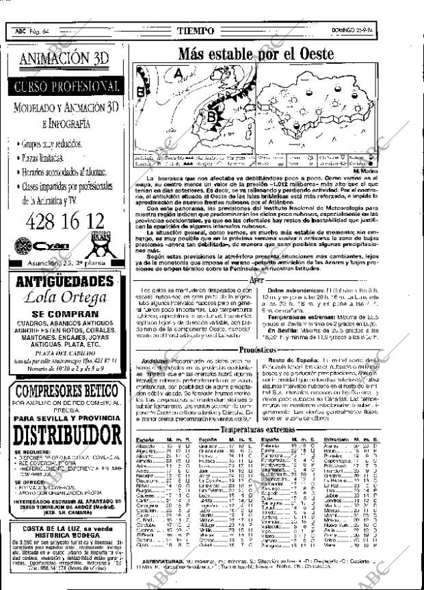 ABC SEVILLA 25-09-1994 página 64