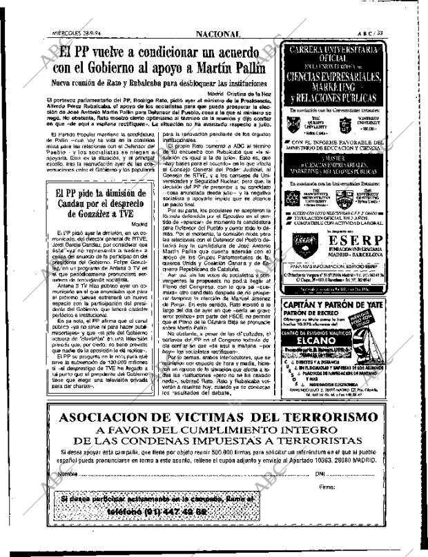 ABC MADRID 28-09-1994 página 33