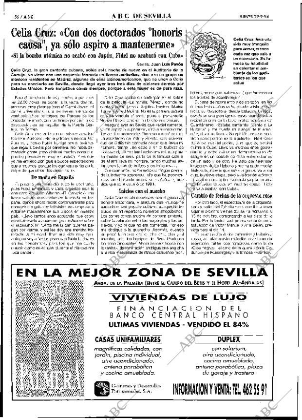 ABC SEVILLA 29-09-1994 página 56