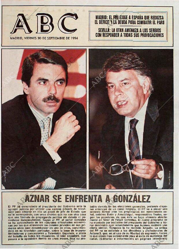 ABC MADRID 30-09-1994 página 1
