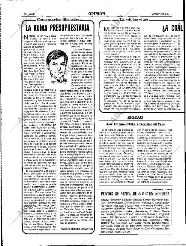 ABC MADRID 30-09-1994 página 20