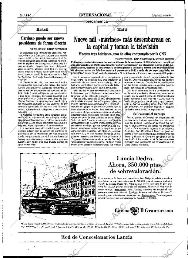 ABC MADRID 01-10-1994 página 38