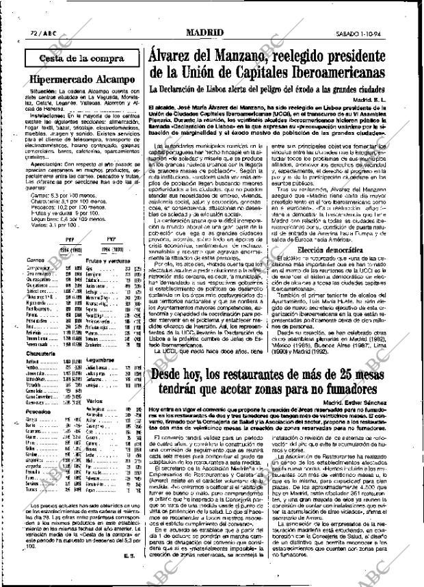 ABC MADRID 01-10-1994 página 72