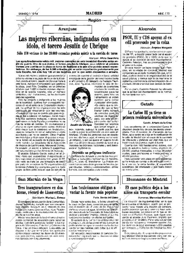 ABC MADRID 01-10-1994 página 75