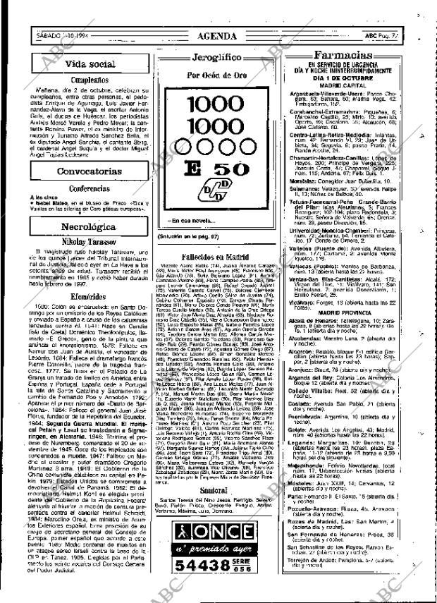 ABC MADRID 01-10-1994 página 77