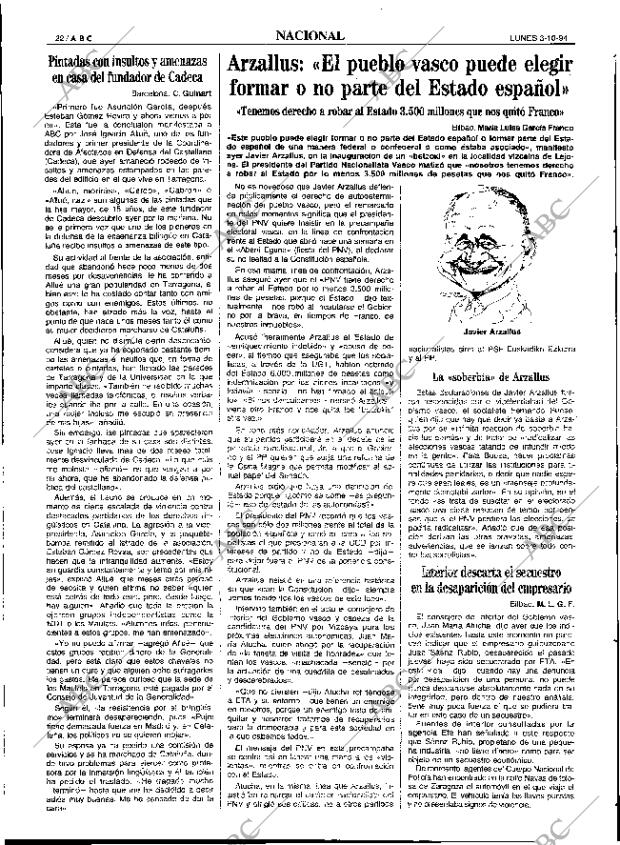 ABC SEVILLA 03-10-1994 página 22
